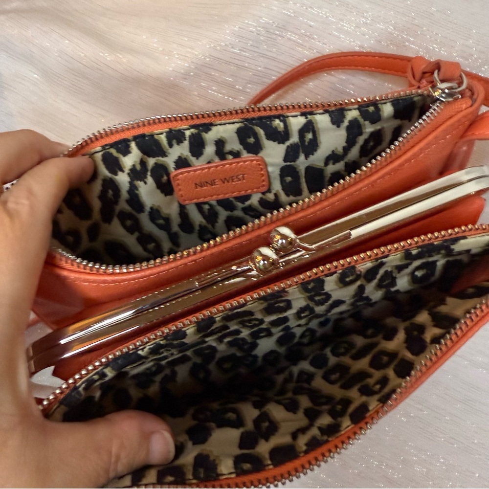 Nine West Orange Crossbody Bag with Sleek Design - Picture 5 of 13